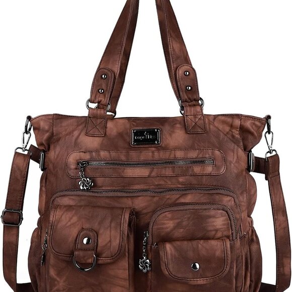 Purses and Handbag for Women Soft PU Leather Shoulder Handbag Women Tote Satchel - Picture 1 of 7